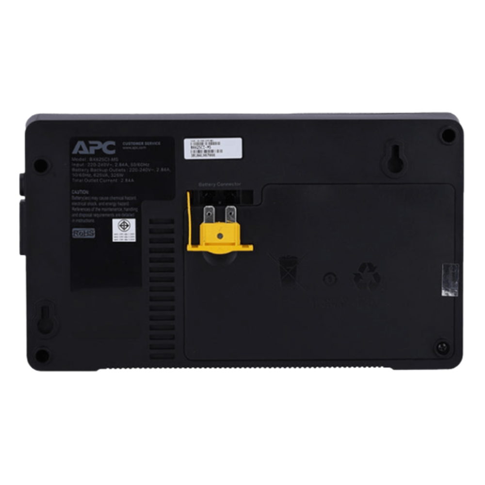 เครื่องสำรองไฟฟ้า APC 625VA 325 วัตต์ รุ่น BX625CI-MS EASY UPS 3 ช่อง ป้องกัน ไฟตก ไฟเกิน